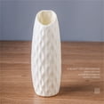 thumbnail image 2 of Qocolhg Unbreakable Bud Vase for Decor Living Room, Ceramic Look Plastic Small Vase for Flowers,Tall Conic Composite Flower Vase for Wedding Decor, Living Room, Centerpieces, Clearance, White, 2 of 2