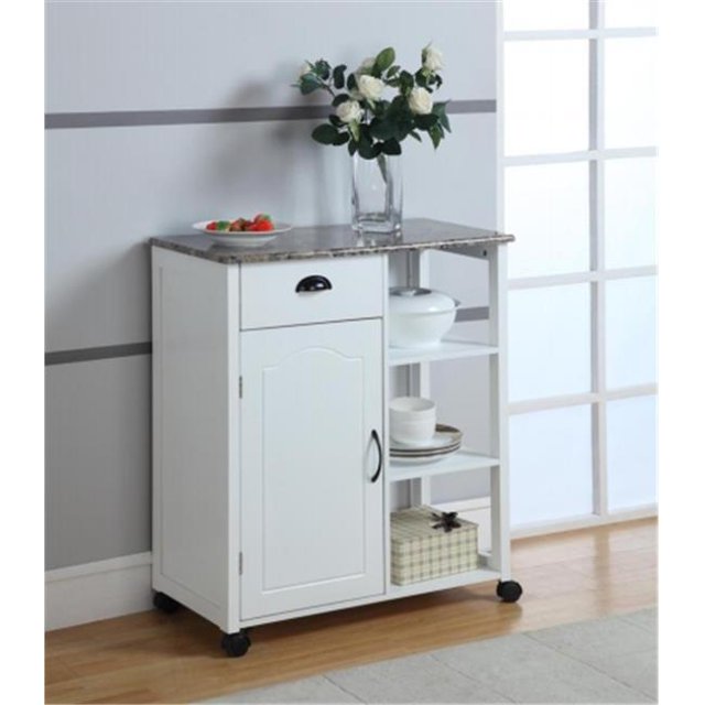 Kitchen Cart White Finish