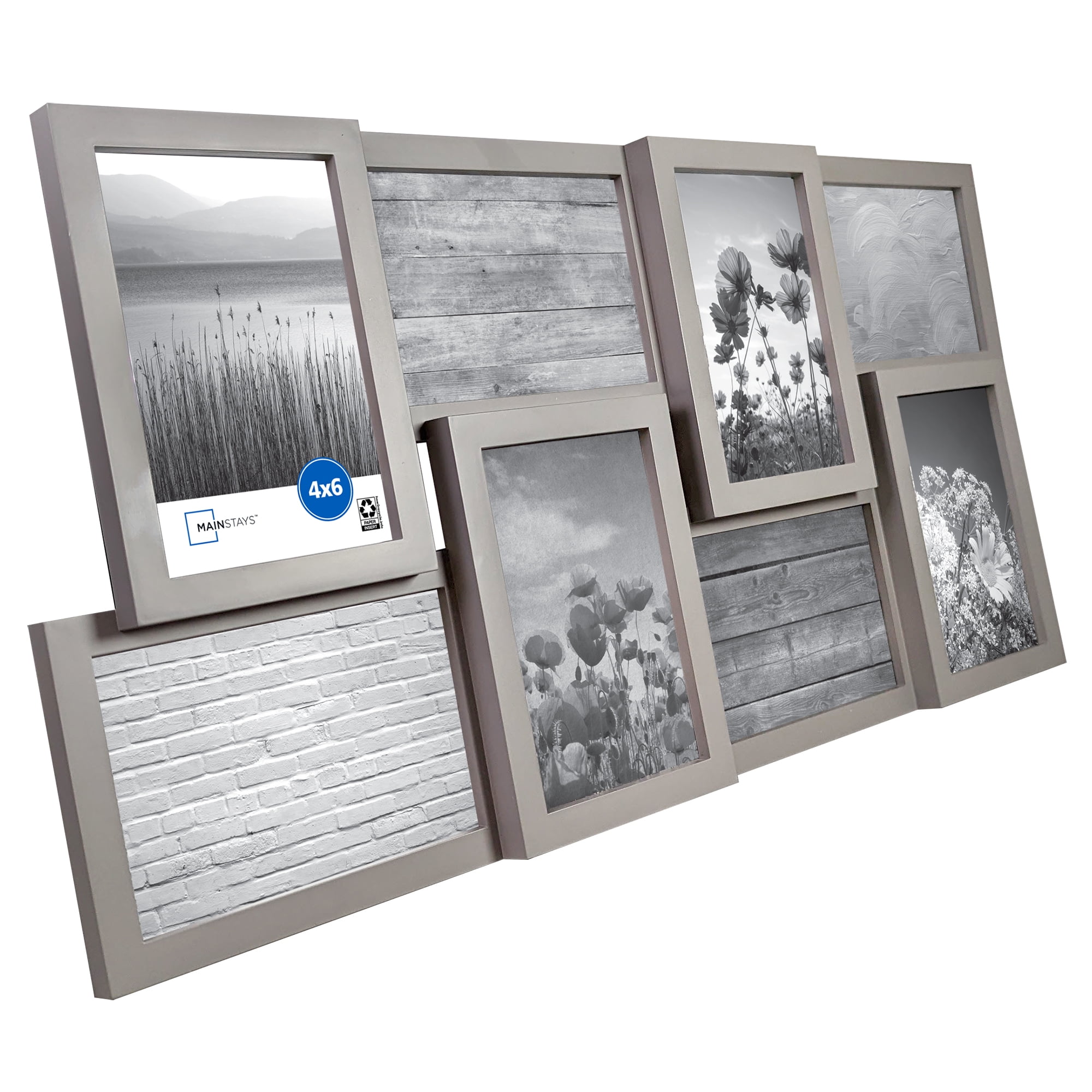 Mainstays 4x6 8-Opening Linear Gallery Collage Picture Frame