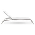 thumbnail image 2 of Modway Savannah Outdoor Patio Aluminum and Mesh Chaise Lounge Chair in White, 2 of 6