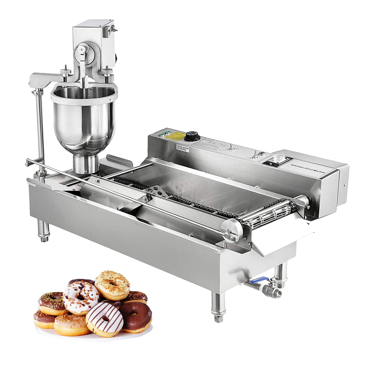 500PCS/H Heavy Duty Electric Auto Cake Donut Doughnut Maker Machine Fryer 3 Mold 