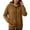 A-Brown427, variant on XIAOCHA Womens Hoodies Simple Solid Color Kangaroo Pocket Drawsting Zipper Hoodies Sweatshirs Long Sleeves Loose Fit Oversize Hooded Coat Green L