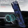 thumbnail image 5 of Estuche GANGXUN para iPhone 7/8, soporte giratorio 360°, estilo mecánico y magnético, 5 of 5