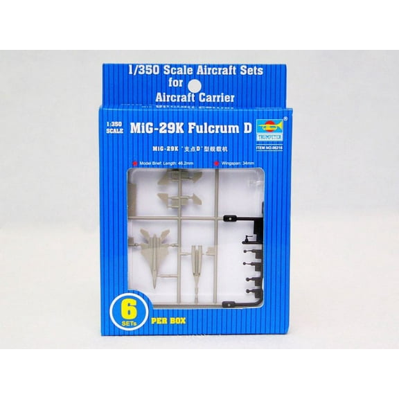 Trumpeter 6216 Mikoyan MiG-29K Fulcrum D 1/350 Scale Aircraft for Model Ships