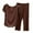 Brown, variant on SwiftWear Women’s Comfy Modal Cotton pajamas Set – Loose Fit Short Sleeve Top + 7/8 Pants, Lightweight Brushed Fabric, Soft Stretch Waist, 2-Piece Set