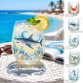 thumbnail image 2 of Coastal Mugs, Handcrafted Marine Animal Bar Glass Tea Cup, Clear Glass 2D Ocean Animal Coffee Mug, Coastal Home Decor Gift for Ocean Lovers, 2 of 7