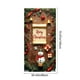thumbnail image 3 of Cubierta de puerta navideña con muñeco de nieve, pancarta navideña para puerta principal de 35 x 71 pulgadas, muñeco de nieve con sombrero rojo, mantel colgante, regalo sorpresa, guirnalda de pino con, 3 of 6