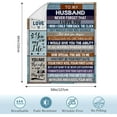 thumbnail image 3 of LHSHID Birthday Gifts for Dad Blanket Flannel Soft and Comfortable Anti static Bed Sofa Blanket 50x60in, 3 of 5