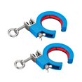thumbnail image 3 of Bunblic 2Pcs Cable Tray Rollers Cable Threading Tools Stainless Steel Nylon Easy to Use Wire Guide Accessories Wire Pulling Pulley , Blue, 3 of 8