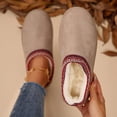 thumbnail image 4 of Women's Soft Warm Cotton Slippers - Indoor & Outdoor Use - Rubber Sole for Comfort and Durability, 4 of 10