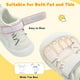 thumbnail image 3 of Zapatos FEETCITY Baby First Walking, punta ancha, blancos, de 6 a 12 meses, 3 of 7