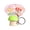 Green, variant on Cartoon Mushroom Fidget Keychain - 1.6 Inch Push Click Stress Relief Toy, Cute Button Presser for Anxiety, Portable Sensory Toy