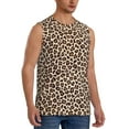 thumbnail image 2 of Pofeuu Leopard Print-2 Print Men's Muscle T-Shirt, Sleeveless, Muscle Tank, Classic Muscle Tee Top For Men Casual Sleeveless Muscle T-Shirt Trendy Clothes-Large, 2 of 7