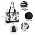 thumbnail image 2 of FORMRS Canvas Laptop Tote Bag for Women with 15.6" Computer Compartments Shoulder Handbag, Football Player Pattern, 2 of 7