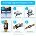 thumbnail image 5 of SENHAWK IP67 Waterproof AirTag Dog Collar Mount, Screw Lock Secure Anti-Theft Pet ID Tag, Compatible with Apple AirTag, GPS Tracker Case for Dog Cat, 5 of 9