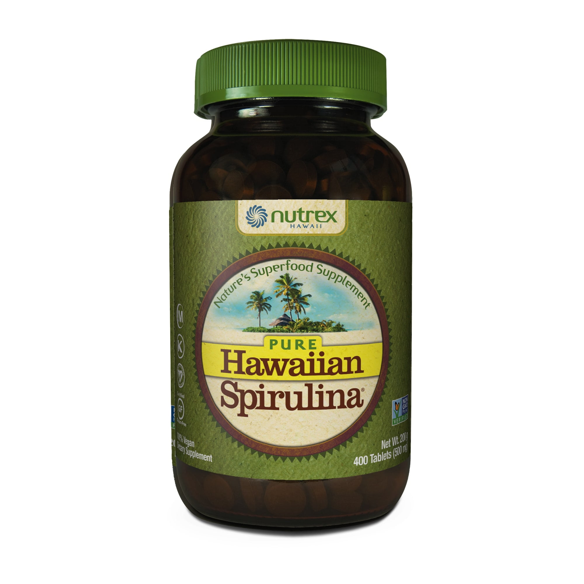 Nutrex Hawaii Pure Hawaiian Spirulina, 500 mg Tablets, 400 Ct