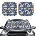 thumbnail image 2 of Balery 2 Piece Flower Car Windshield Sun Shade|Foldable Front Windshield Shade for Car Front Window for Most Sedans SUV Truck-, 2 of 7