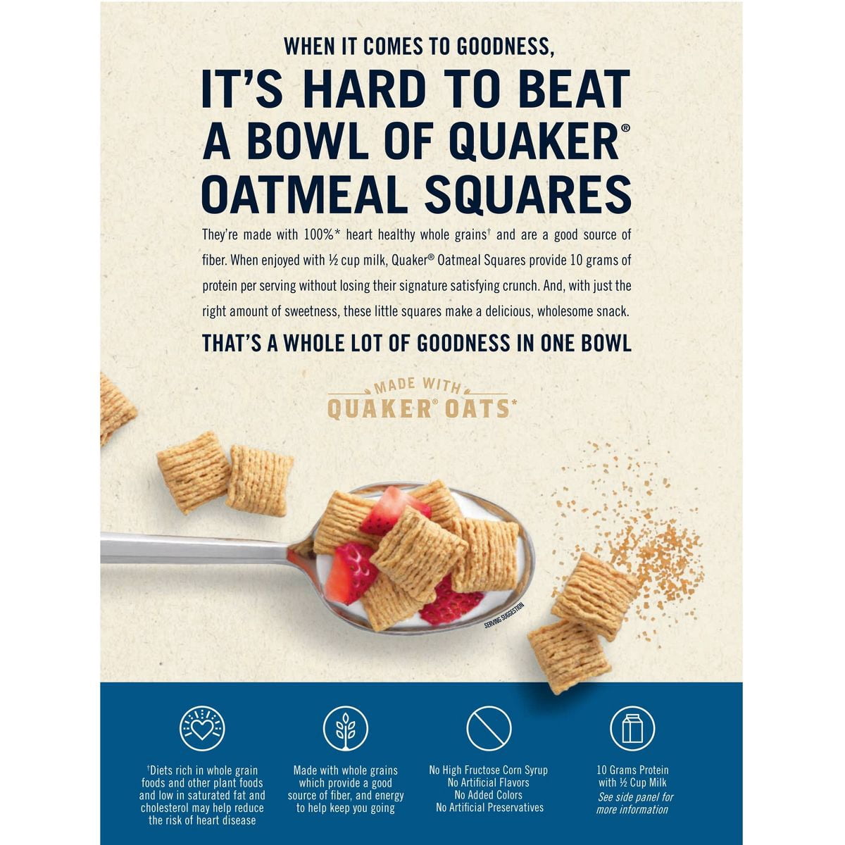 Oatmeal Squares Brown Sugar Breakfast Cereal - 14.5oz - Quaker Oats - Pack of 2
