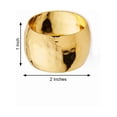 thumbnail image 3 of BalsaCircle 4 Pieces Hammered Napkin Rings Table Top Decorations Party Events, 3 of 8
