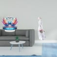 thumbnail image 2 of Escultura De Cisne Acrílico Y Figura De Dama De Porcelana Moderna, Centro De Mesa, Estatua De Niña Nórdica Para Oficina, Estante, Gabinete, Decoración De Escritorio., 2 of 8