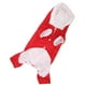thumbnail image 5 of Suéter de peluche para perro con forma de corazón de melocotón, cálido atuendo rojo para mascotas, talla 12, sudadera con capucha acogedora para otoño e invierno, 5 of 8