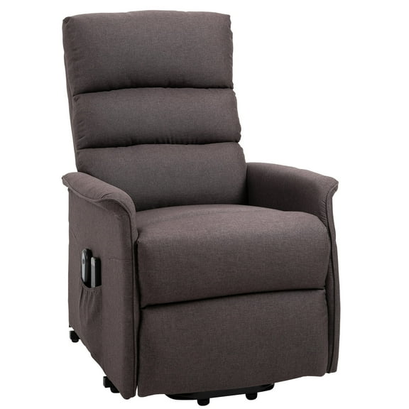 HOMCOM Power Lift Recliner Chair for Elderly, Easy Assembly, Fabric Lift Chair