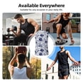 thumbnail image 3 of Yiaed Blue Fish1 Print Men's Singlet Vests Summer Running Muscle Tank Tops Gym Undershirt Round Neck Sleeveless for man, 3 of 5