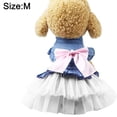 thumbnail image 2 of Ropa de primavera y verano para mascotas Vestido de novia para perros Falda vaquera 386, 2 of 5