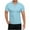Light Blue, variant on KBODIU Men's Regular-Fit Polo Shirt Summer Short Sleeve V Neck Soft Tees Classic Basic Zipper Tshirts (Available in Big & Tall)