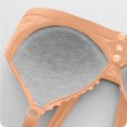thumbnail image 6 of VISALY Front Snap Everyday Bras for Seniors Women Full Coverage Wirefree Push Up Bras Plus Size Front Closure Bralettes Soft Cup T-Shirt Bra Comfy No Underwire Bras with Support and Lift Khaki S, 6 of 6