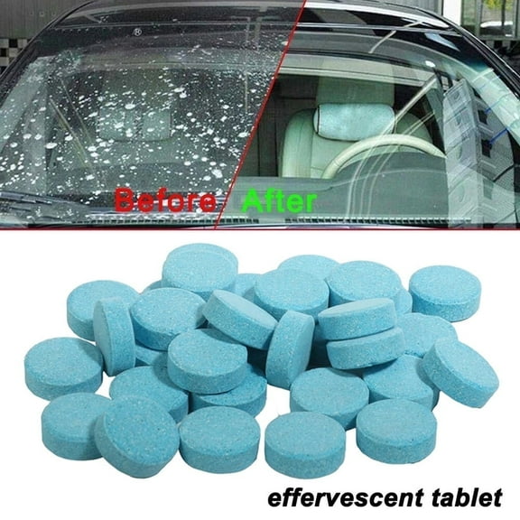 100 Car Windshield Washer Wiper Fluid Concentrated Tablets Removes Stains
