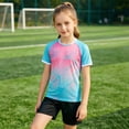 thumbnail image 6 of LIIPEE Summer Outfits For Boys Athleisure Graphic Short Sleeve Tees Solid Color Shorts 2 Piece Set Kids Quick Drying Breathable Sports Training Outfit Sets,3-4 Years, 6 of 6