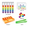 thumbnail image 4 of Juego de cuentas a juego, juguete de clasificación de colores, habilidades motoras finas, juguetes STEM para niños y niñas, 4 of 9