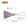 thumbnail image 2 of Uxcell 2Pack 5.31" Bookmark Tassels with Loop for DIY Crafts Accessory, Light Purple, 2 of 6