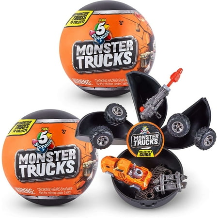 5 Surprise Monster Trucks LOT of 2 Mystery Packs