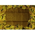 thumbnail image 1 of Ahgly Company Indoor Rectangle Abstract Yellow Modern Area Rugs, 8' x 12', 1 of 4