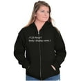 thumbnail image 3 of Funny Computer Coding Joke CSS Ninja Zip Up Hoodie Men's Women's Brisco Brands M, 3 of 6