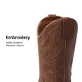 thumbnail image 4 of DREAM PAIRS Women's Cowboy Boots Mid Calf Cowgirl Boots Square Toe Chunky Heel Embroidery Stitched Western Boots, 4 of 7