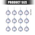 thumbnail image 3 of Chandelier Crystal Replacement Set, 12 Crystal Glass Prism Ornaments with Hooks, 2cm/0.78inch Accent Pieces for Window Decor and Indoor Display, 3 of 9