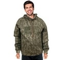thumbnail image 2 of TrailCrest by Treel Men's Mossy Oak Hoodie Sweatshirt - Comfortable Stylish Jacket for Outdoor Activities, Hunting and Casual Wear, Bottomland Camo & Green, XL, 2 of 6