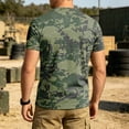 thumbnail image 6 of Workout Shirts for Men Camo Print Short Sleeve Quick Dry Athletic Gym Active T Shirt Moisture Wicking, 6 of 7