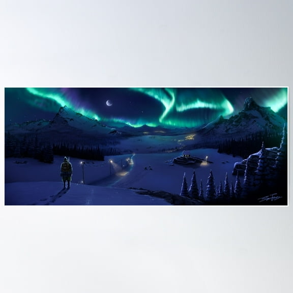 Aurora Poster Wall Art, Modern Wall Decor For Living Room Bedroom, 8x12 UNFRAMED