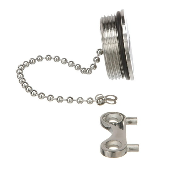 Seachoice Stainless Steel Replacement Gas Cap for Deck Fill