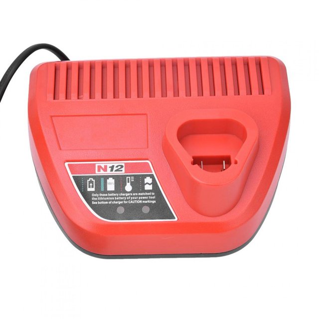 Cargadores De Batería Para Herramientas Eléctricas, Cargador De Microchips Integrado, Para Herramientas Eléctricas Milwaukee M12 N12 Batería 48-11-2401 48-11-2402 Taller ANGGREK AA1011