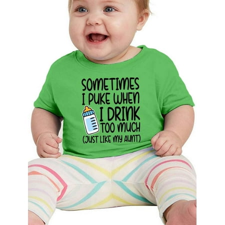 

Sometimes I Puke When I Drink T-Shirt Infant -Smartprints Designs 24 Months