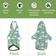 thumbnail image 6 of Gaeub Dino Christmas Adventure Snowy Blue Dog Hoodie Sweatshirts Warm Dog Clothes for Small Dogs,Puppy and Cat Costume-Medium, 6 of 7
