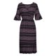 thumbnail image 4 of Puntoco Vestido De Manga Corta Con Cuello En V, Vestido De Color Sólido Con Cuello En V Para Mujer Negro L, 4 of 6