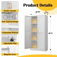 thumbnail image 2 of Polup 60"Tall White Metal  Storage Cabinet,Locking Tool Cabinet,Doors and Adjustable Shelves, 2 of 8