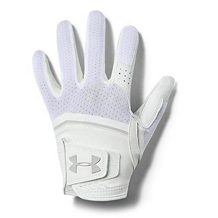 Under Armour Women's CoolSwitch Golf Glove 1292150-100 White/Aluminum