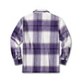 thumbnail image 2 of COOFANDY Men's Flannel Plaid Shacket - Casual Button Down, Long Sleeve Fleece Shirt Jacket with Pockets, 2 of 4